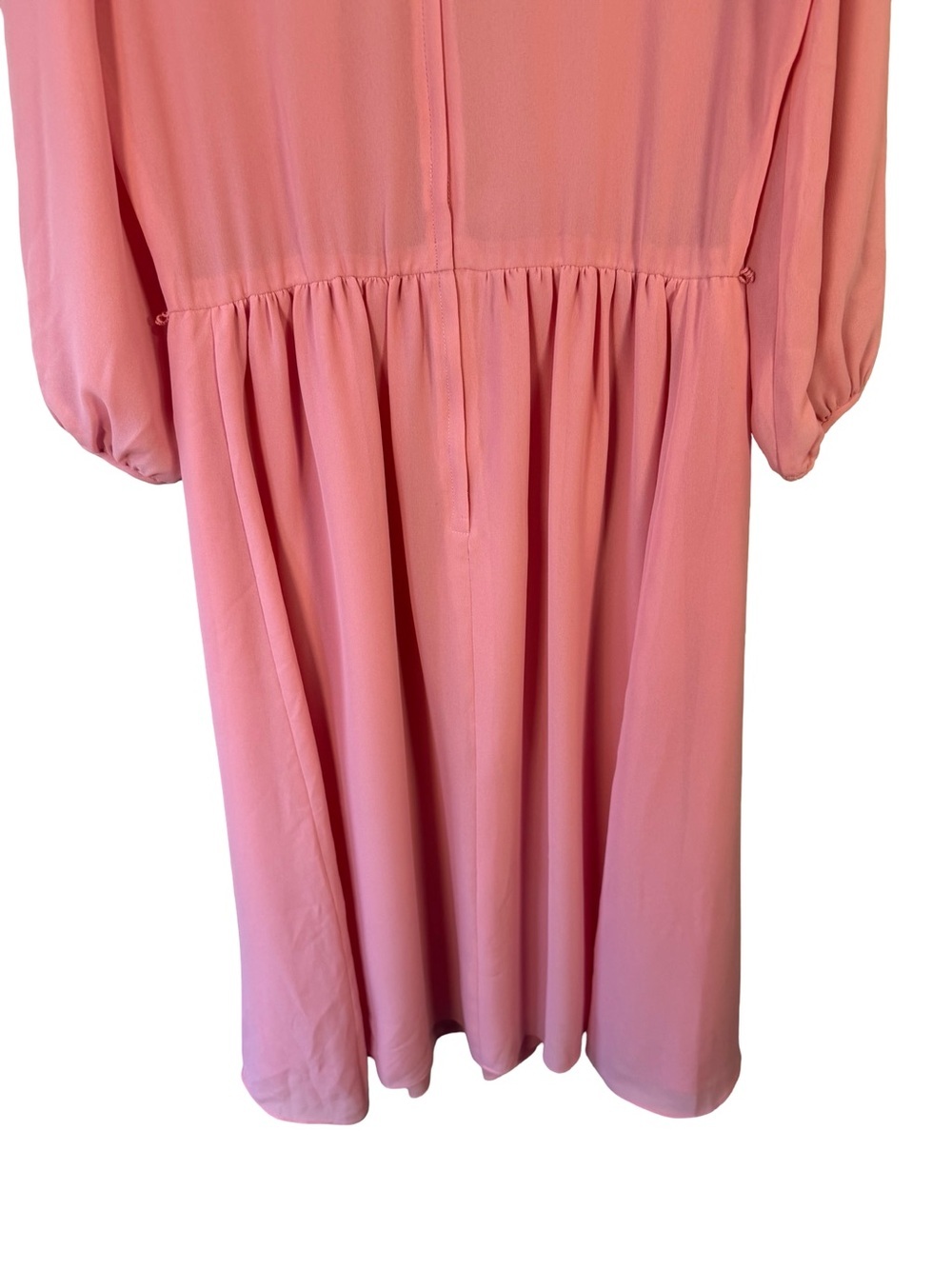 Blush Pink Midi Dress with 3/4 Sleeves Size M Boho Cottagecore Feminine - Picture 11 of 11